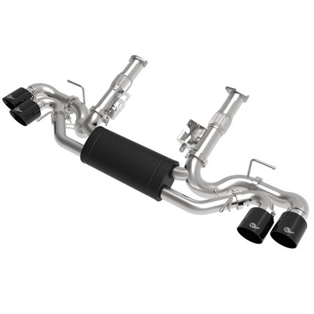 AFE Stainless Steel, With Muffler, 3 Inch To 2-1/2 Inch Diameter Pipe, Dual Exhaust With Quad Exit 49-34127-B